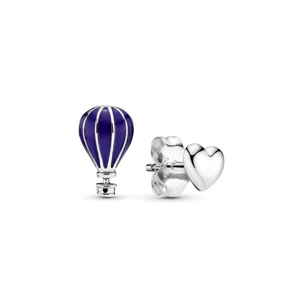 Pandora Air balloon and heart silver stud korvakorut 298058EN195