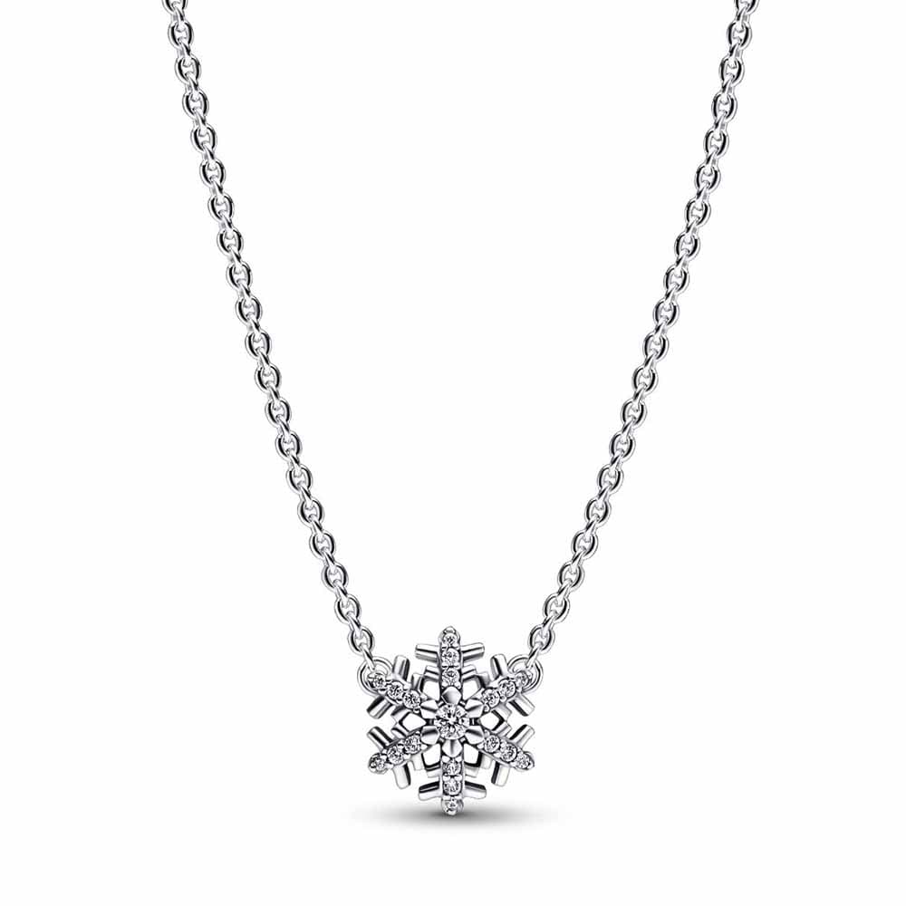 Pandora Moments Sparkling Snowflake kaulakoru 392371C01-45