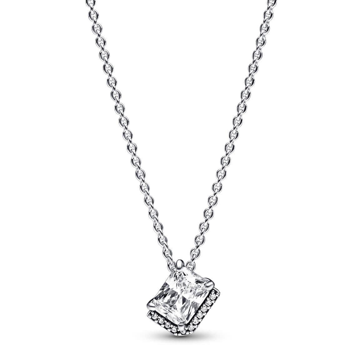 Pandora Timeless Rectangular Sparkling Halo kaulakoru 392388C01-45