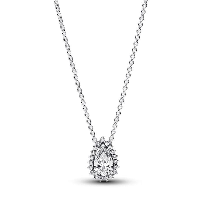 Pandora Sparkling Pear Halo Collier kaulakoru 45 cm  392832C01-45