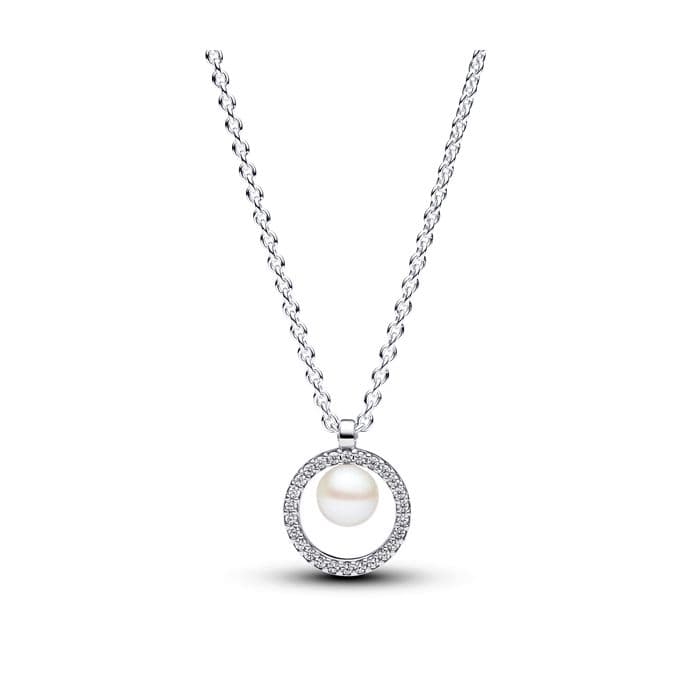 Pandora Treated Freshwater Cultured Pearl & Pavé Collier kaulakoru 393165C01-45