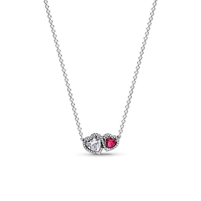Pandora Halo Hearts Pendant kaulakoru 393632C01-45