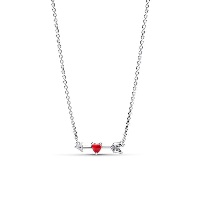 Pandora Arrow & Murano Glass Heart kaulakoru 393669C01-50