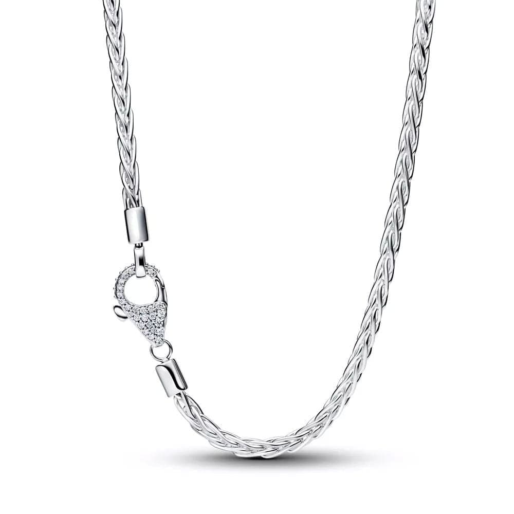 Pandora Pavé Clasp Foxtail kaulakoru 45 cm 394463C01