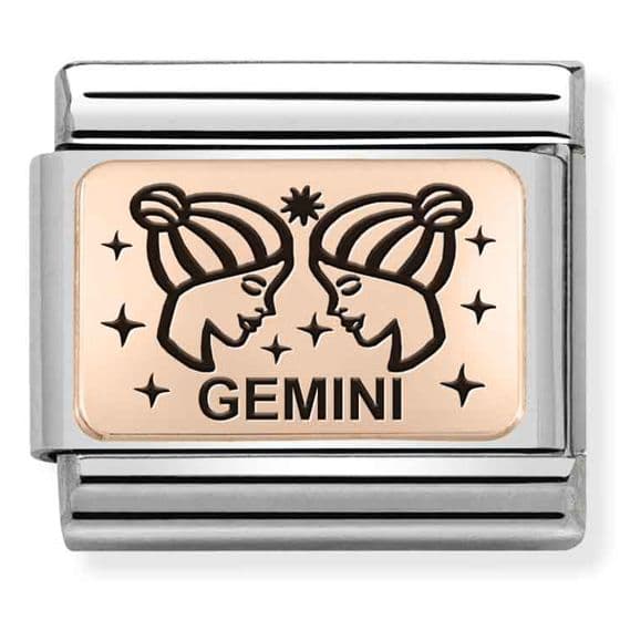 Nomination Classic Rose Gold horoskooppi Kaksoset 430112/03