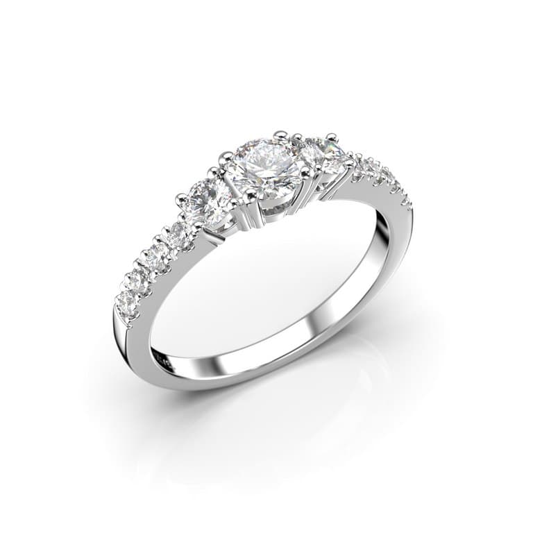 Festive Aurora 0,66ct timanttisormus 14-506-066-VK-HSI1