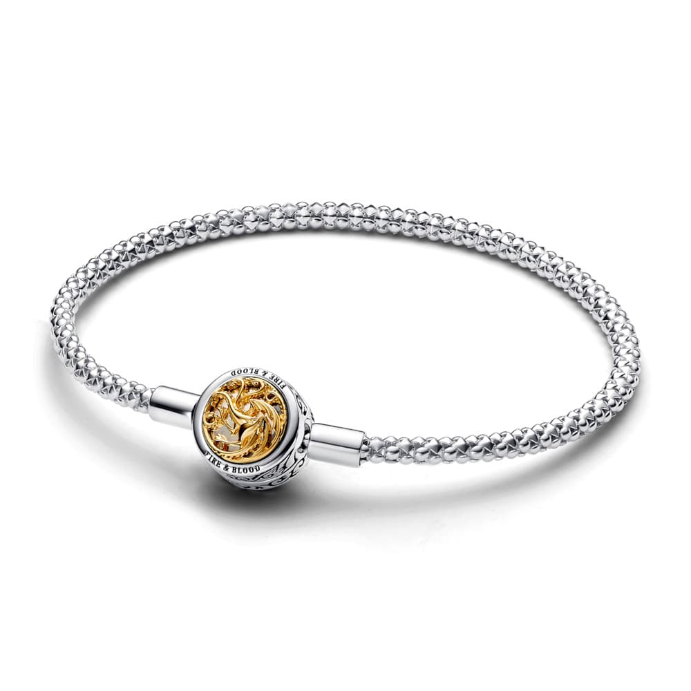 Pandora x Game of Thrones House Sigil Clasp Pandora Moments Studded Chain rannekoru 19 cm 562964C00