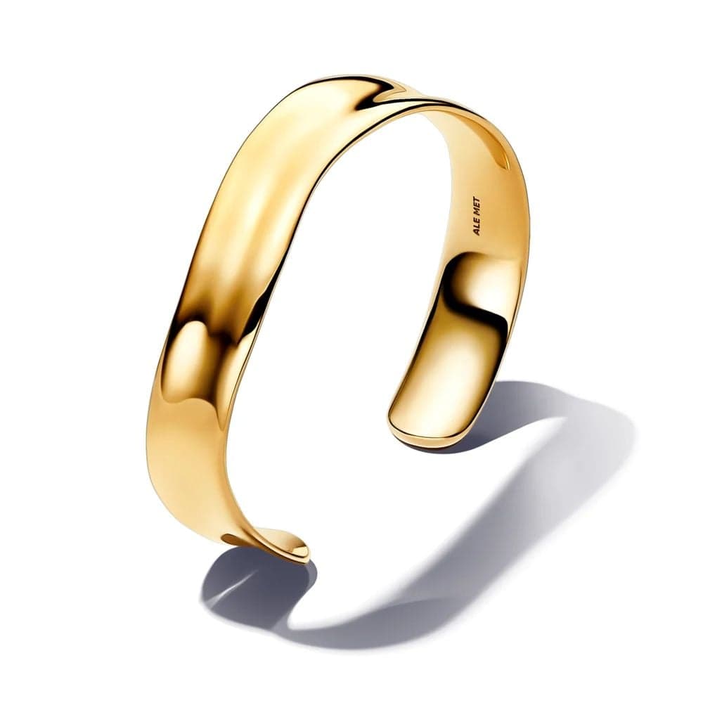 Pandora Organically Shaped Broad Open Bangle rannekoru 563302C00-3 19 cm
