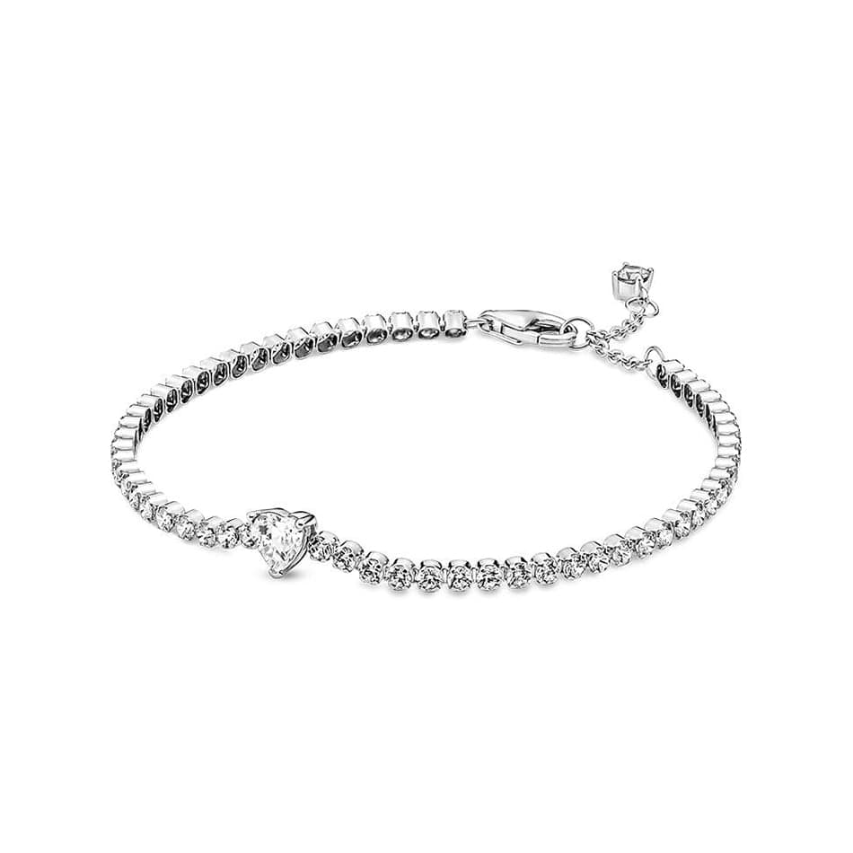 Pandora Sparkling Heart Tennis -rannekoru 18 cm 590041C01