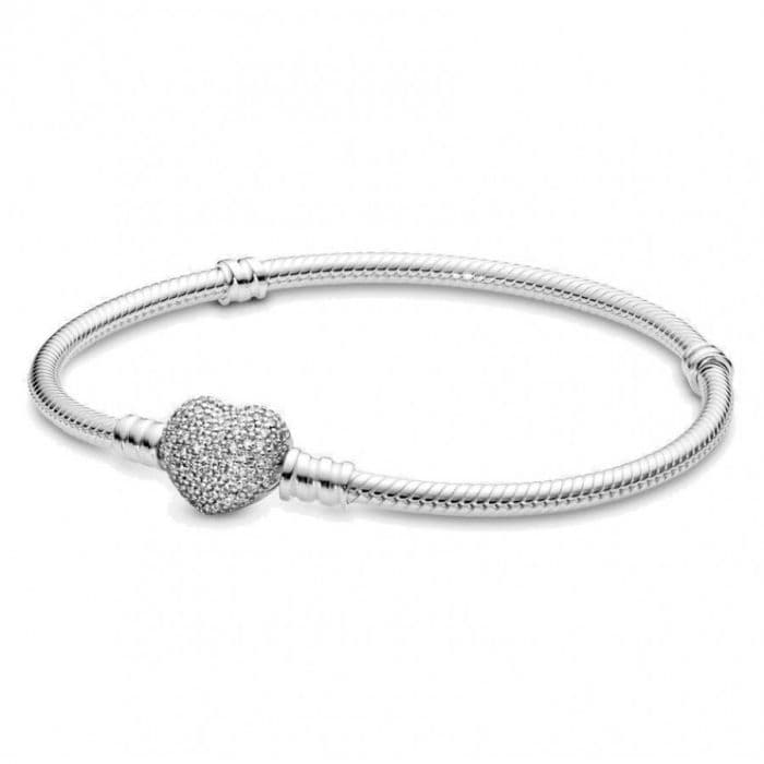 Pandora Pave Heart Clasp rannekoru 16 cm 590727CZ