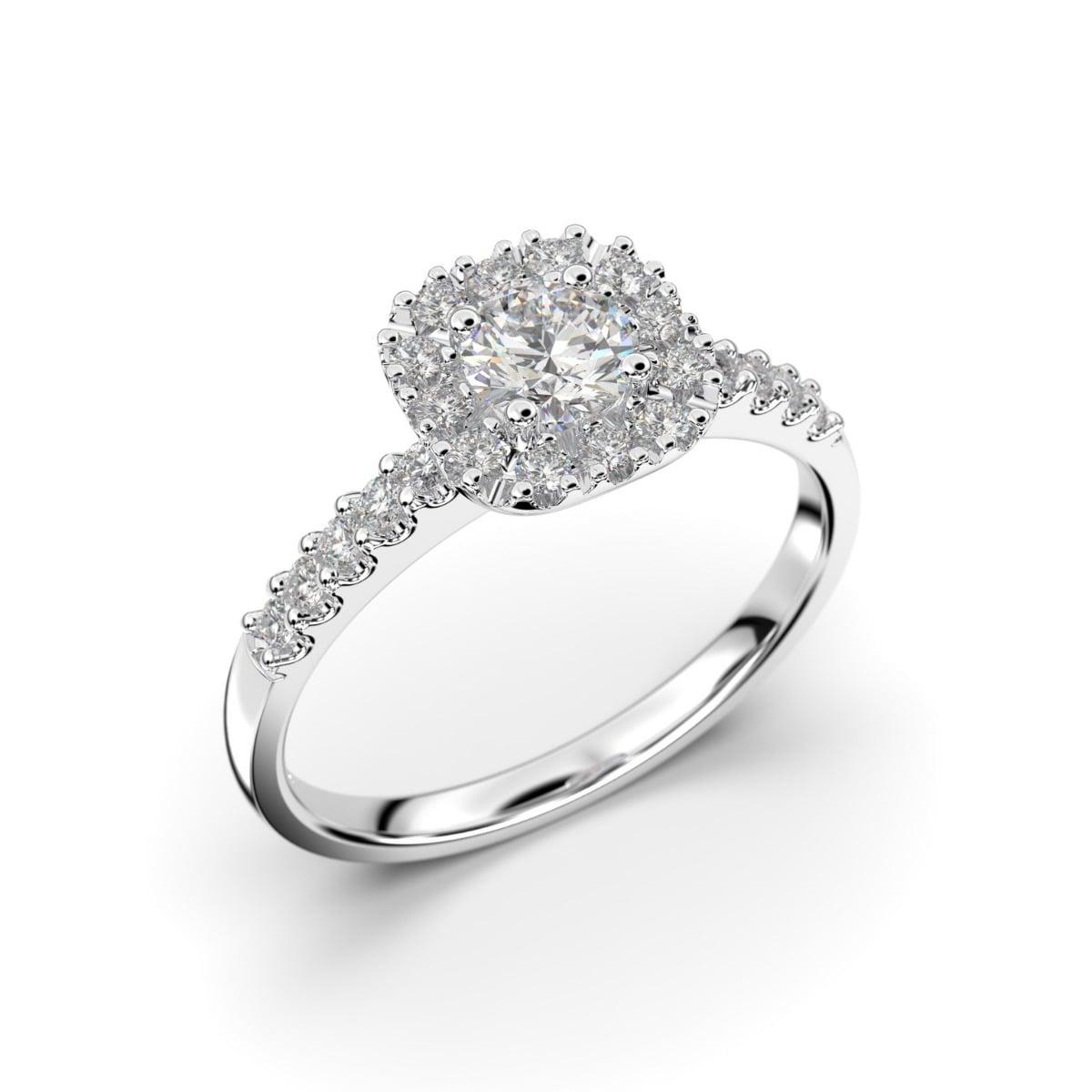 Festive Josefiina timanttisormus, platina 597-052-PT