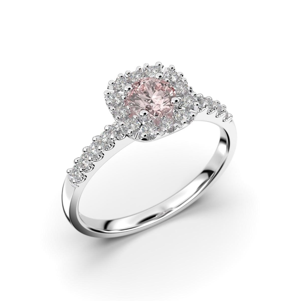 Festive Josefiina Morganiitti timanttisormus, platina 597-052M-PT