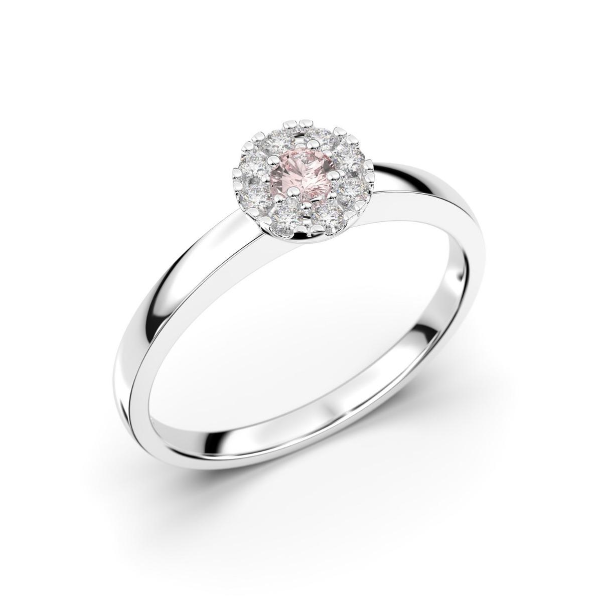 Festive Bella Morganiitti timanttisormus, platina 606-015M-PT
