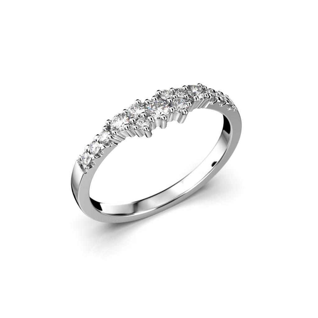 Festive Nadja Side timanttisormus, platina 667-024-PT