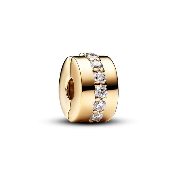 Pandora Clear Sparkling Row Clip hela 761972C01