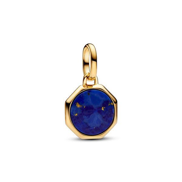 Pandora Blue Engravable Mini Medallion hela 763388C01