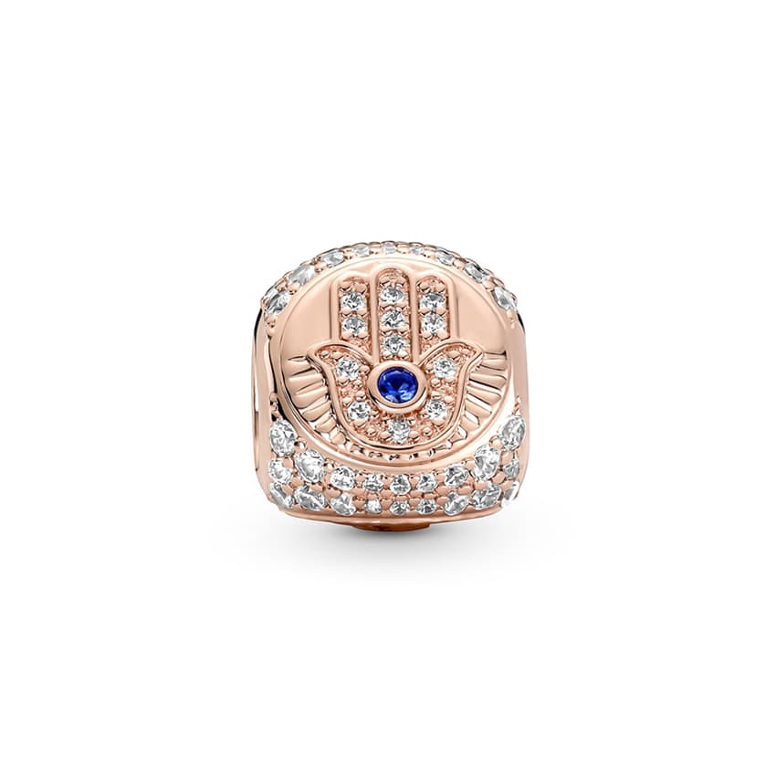Pandora Hamsa, All-seeing Eye & Feather Three-sided -hela 780101C01