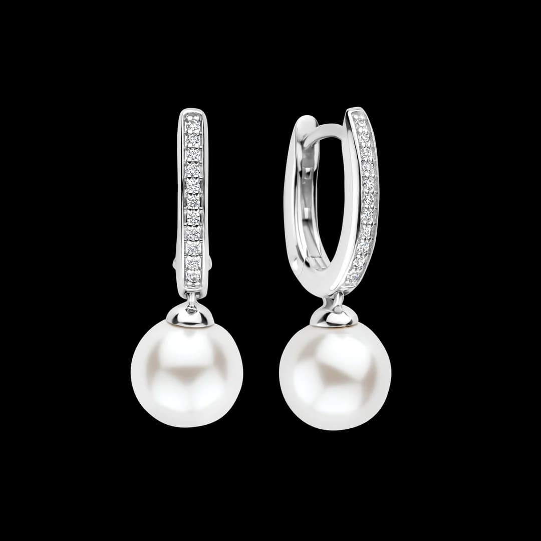 Ti Sento Zirconia Pearl Hoops Korvakorut 78092PW