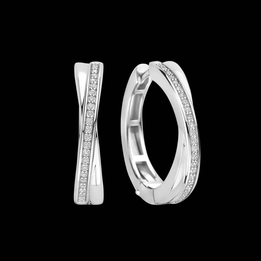Ti Sento Zirconia Crossover Hoops Korvakorut 78099ZI