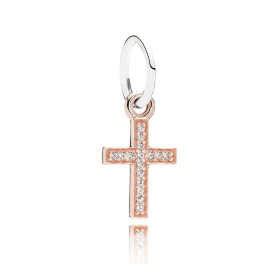 Pandora Rose Gold Cross 14K riipus 791354CZ