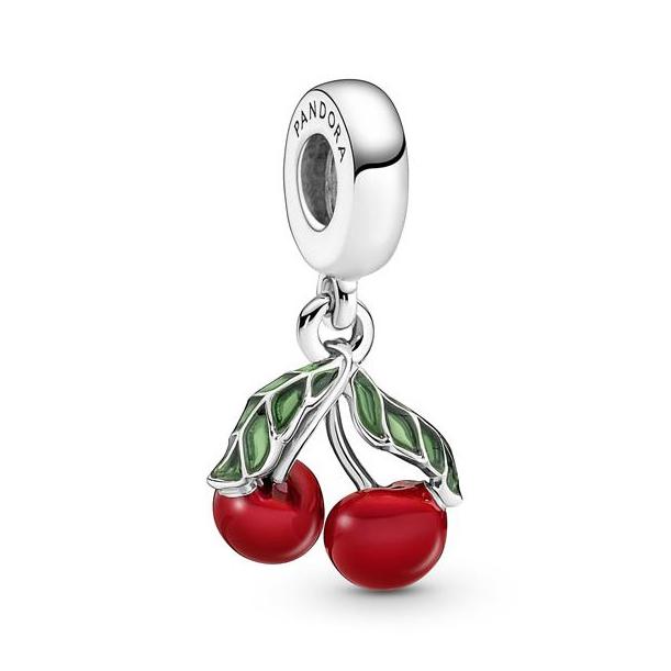 Pandora Moments Cherry Fruit Dangle Charm hela 791583C01