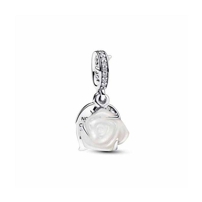 Pandora White Rose in Bloom Double Dangle hela 793200C01