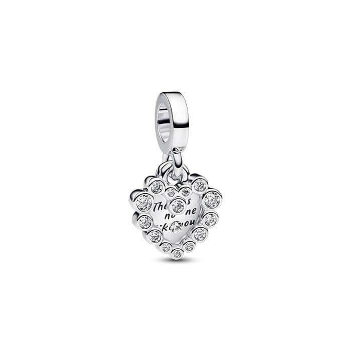 Pandora Sparkling Heart Double Dangle hela 793765C01