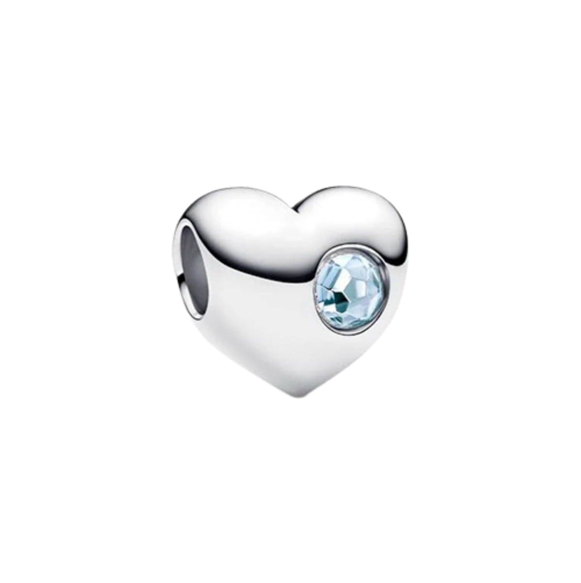 Pandora Engravable Sea Aqua Blue Stone Heart hela 794161C03