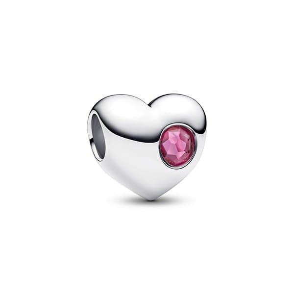 Pandora Engravable Pink Stone Heart hela 794161C10