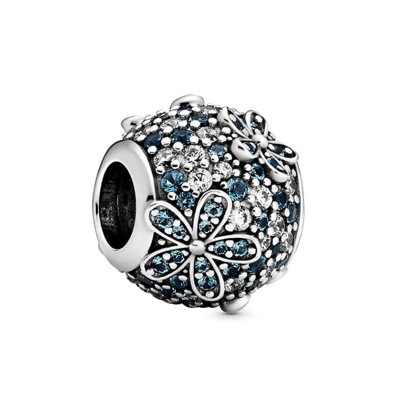 Pandora Teal Pavé Daisy Flower -hela 798797C01