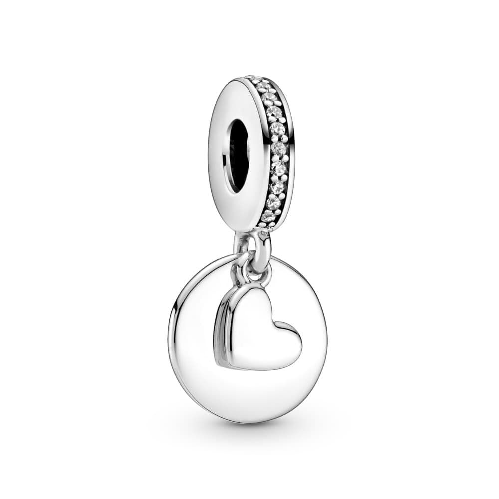 Pandora Engravable Disc And Heart hela 799212C01