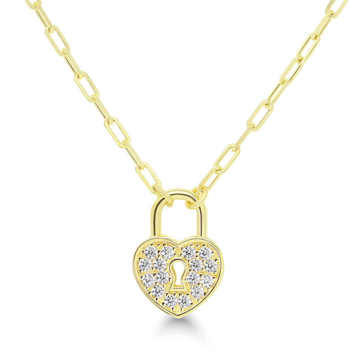 Kullattu hopeakaulakoru / sydänlukko BOL-N0500ZG/40-45cm