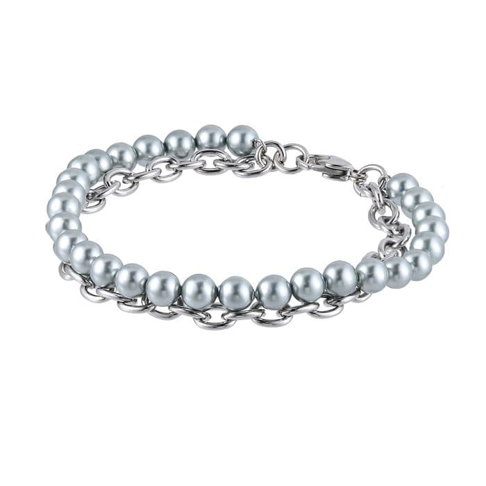 Teräs / helmirannekoru / harmaa BSS905 SS CHAIN GREY