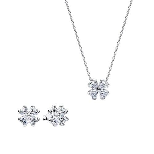 Pandora Sparkling Lucky Clover korusetti, kirkas