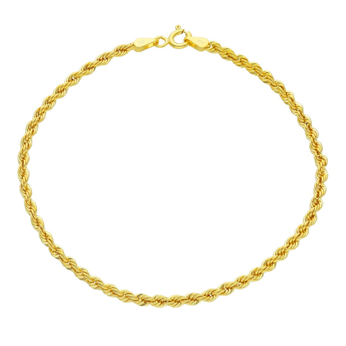 Kultainen rannekoru CORD50/19CM