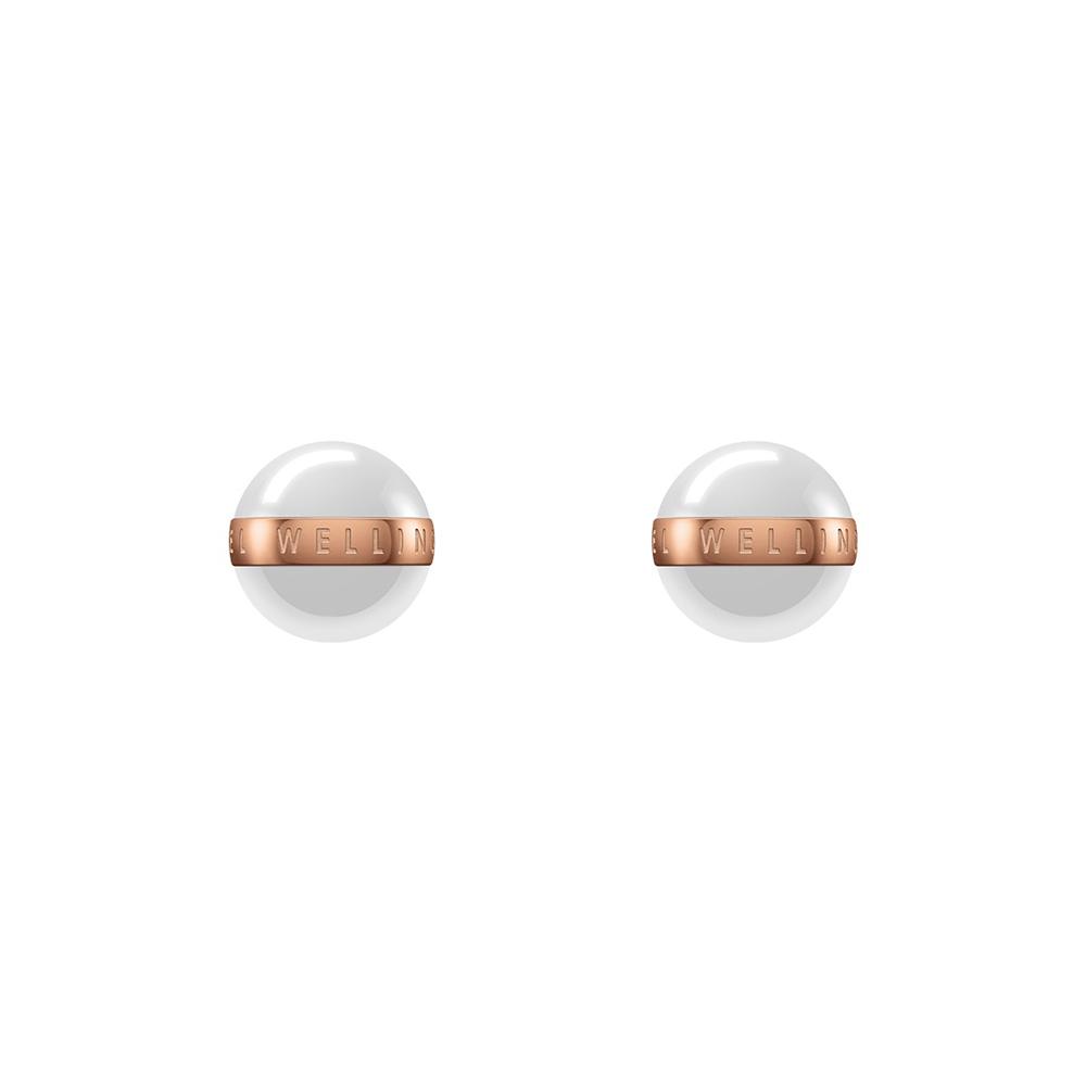 Daniel Wellington Aspiration Rose Gold Satin White -korvakorut DW00400152