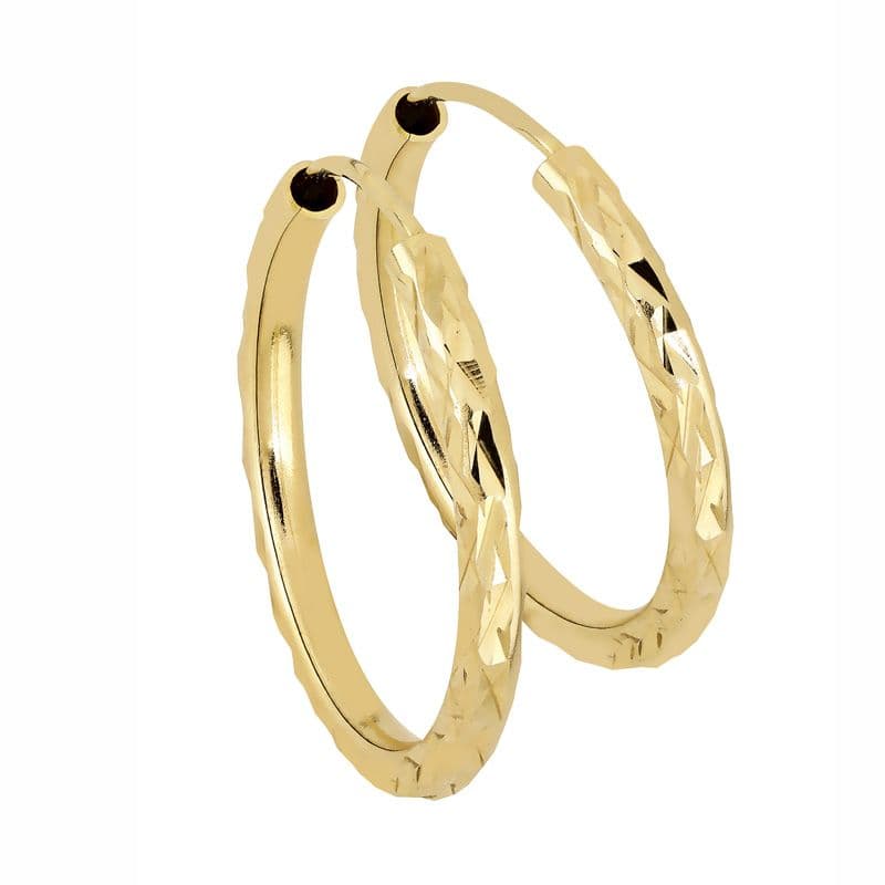 Kultaiset korvarenkaat E2T-FX-15-D3