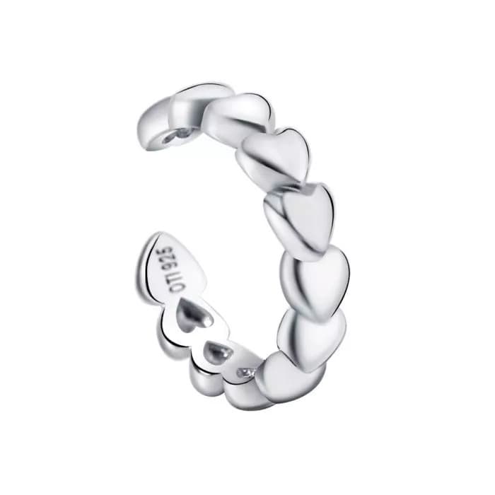 Hopeinen Ear Cuff korvakoru E32944