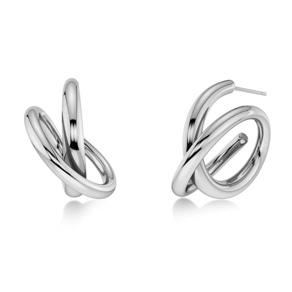 Edblad Nouveau Hoops L Silver korvakorut 131919