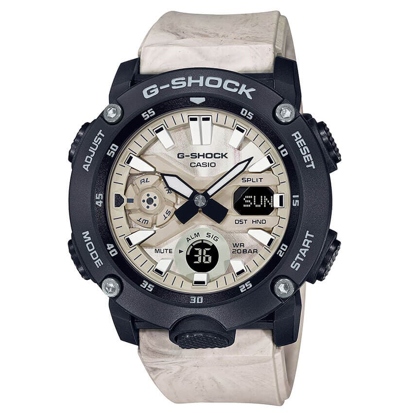 Casio G-Shock Utility Wavy Marble Series -rannekello GA-2000WM-1AER