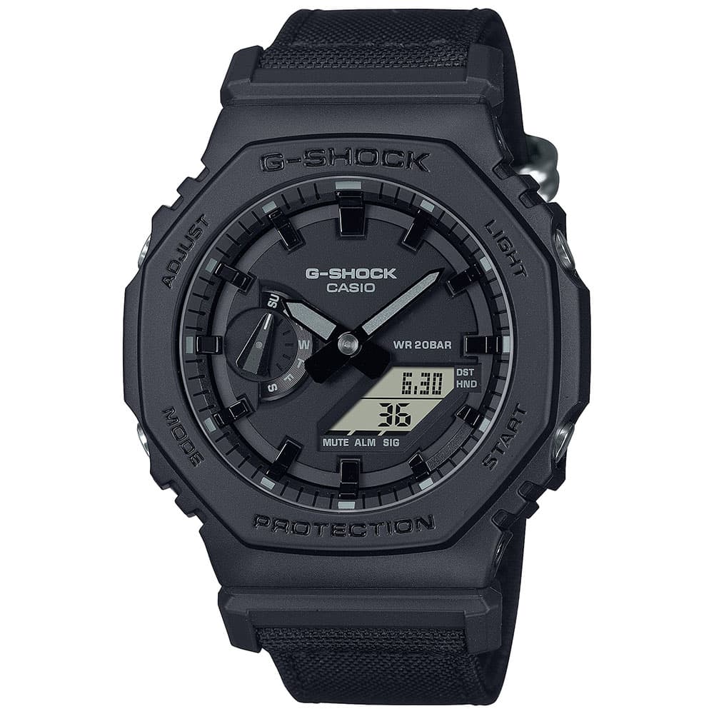 Casio G-Shock Utility Black Series Cordura Eco Band GA-2100BCE-1AER