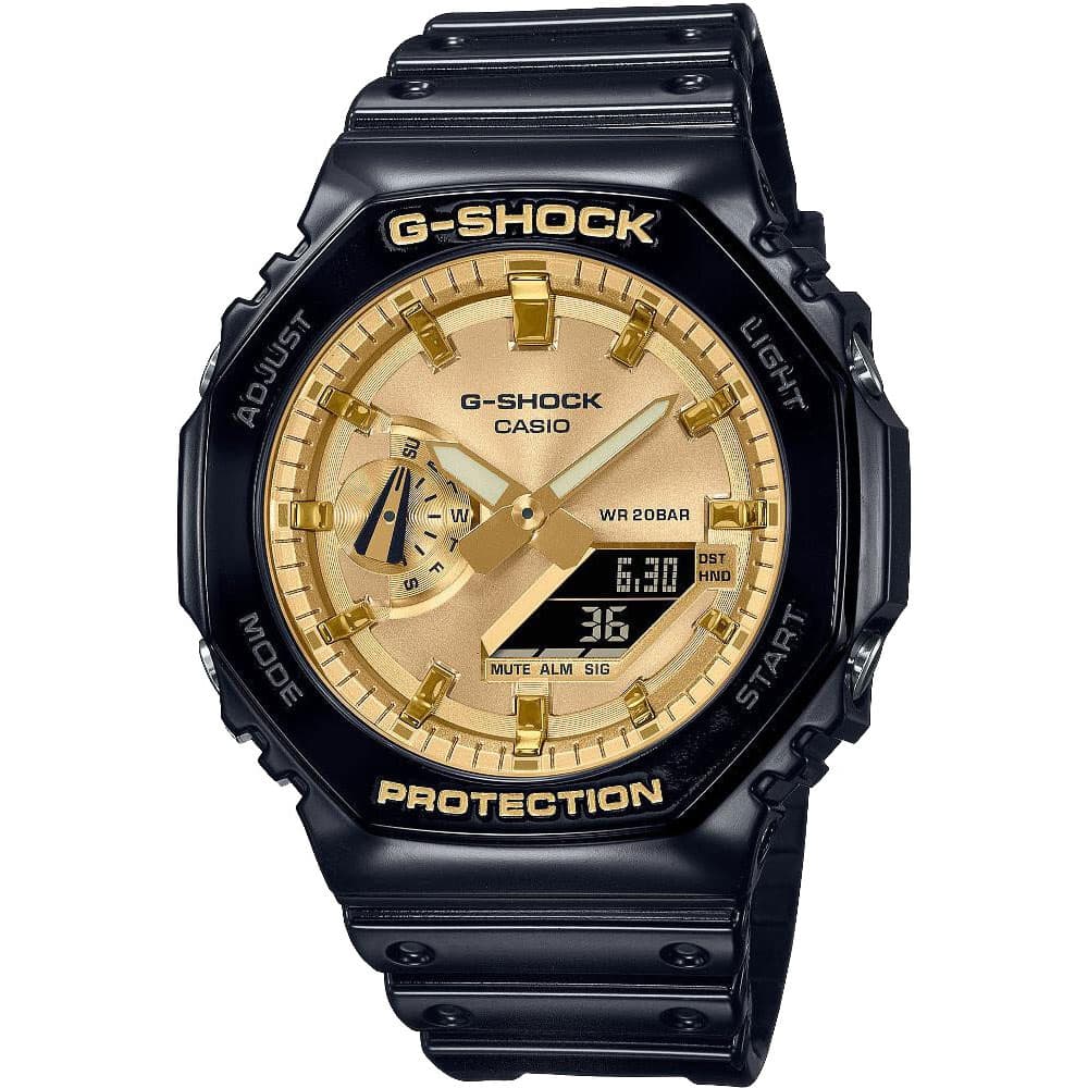 Casio G-Shock Garish Octagon Series Gold Dial GA-2100GB-1AER