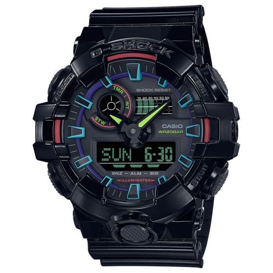 Casio G-Shock Virtual Rainbow Series GA-700RGB-1AER