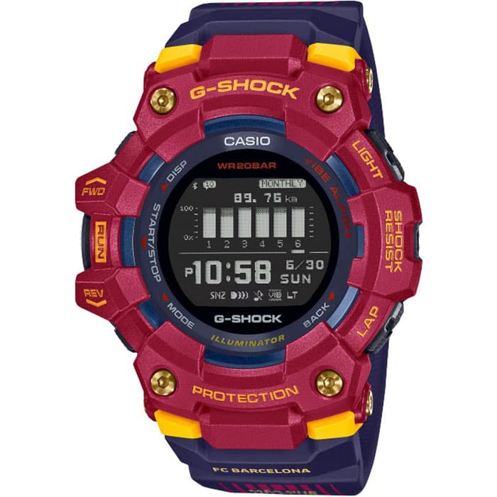 Casio G-Squad Step Tracker FC Barcelona Limited Edition GBD-100BAR-4ER