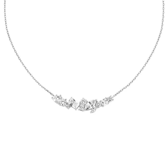 Hopeinen kaulakoru GIZ00263-RH