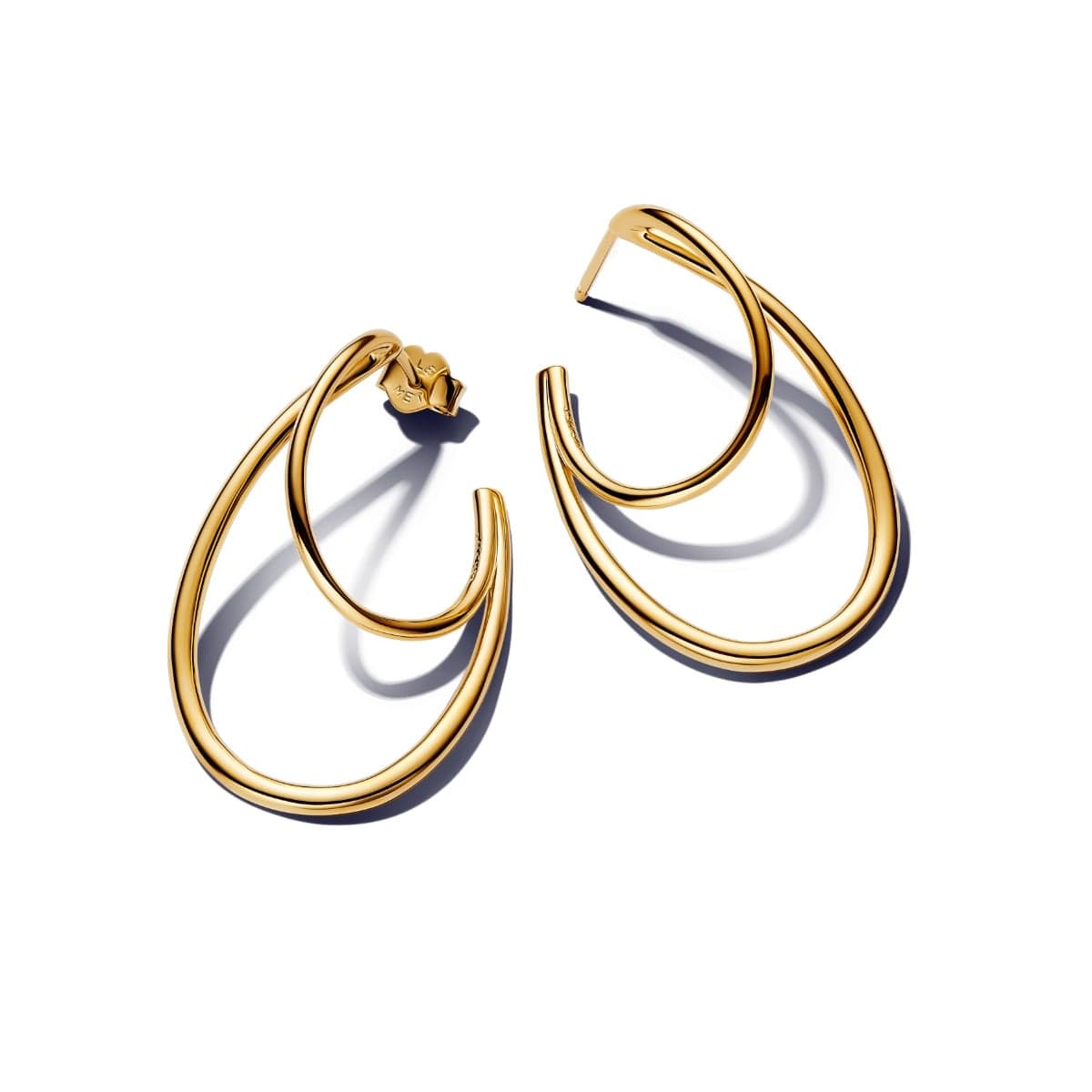 Pandora Organically Shaped Double Hoop korvakorut 263870C00