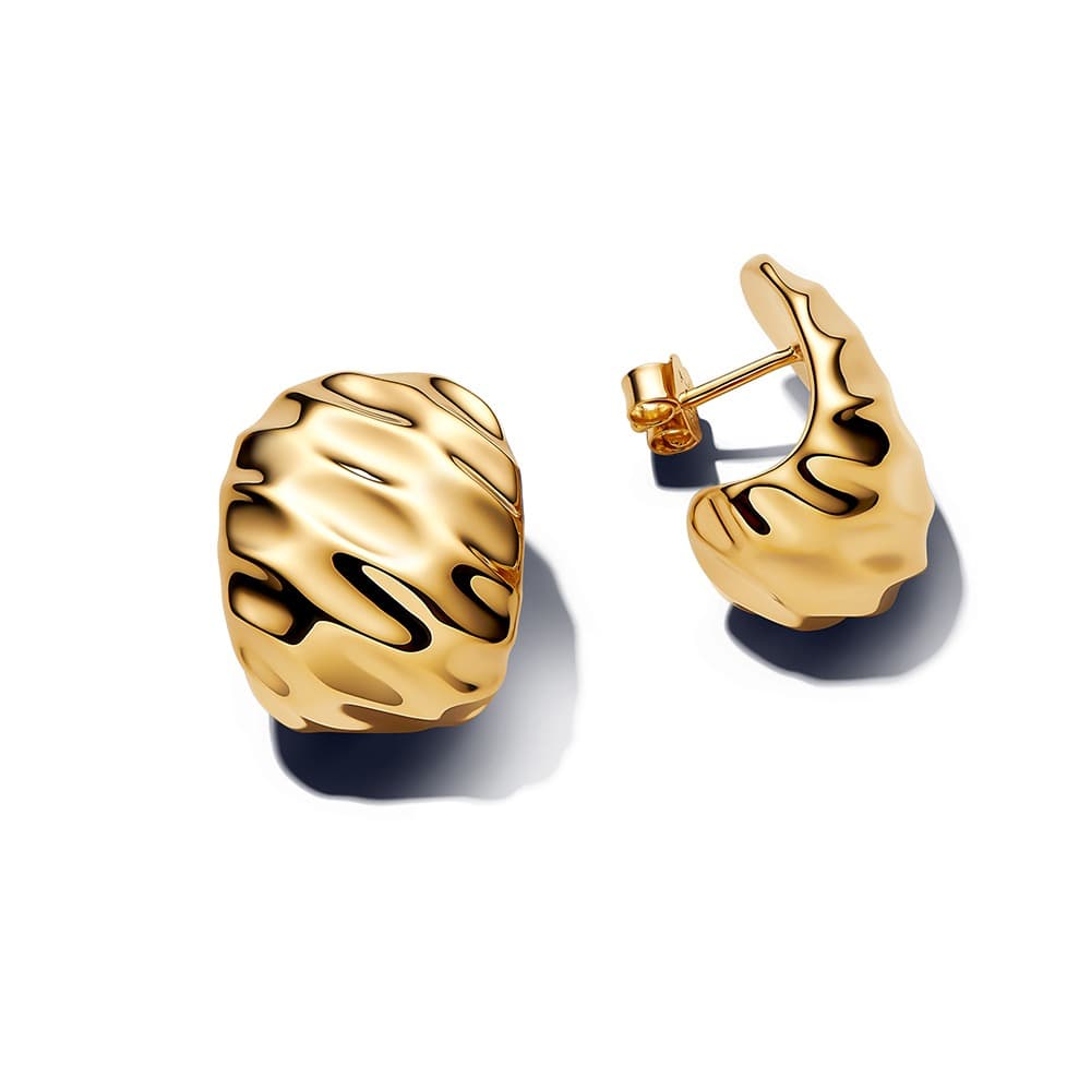 Pandora Rippled Wide Hoop korvakorut 263879C00
