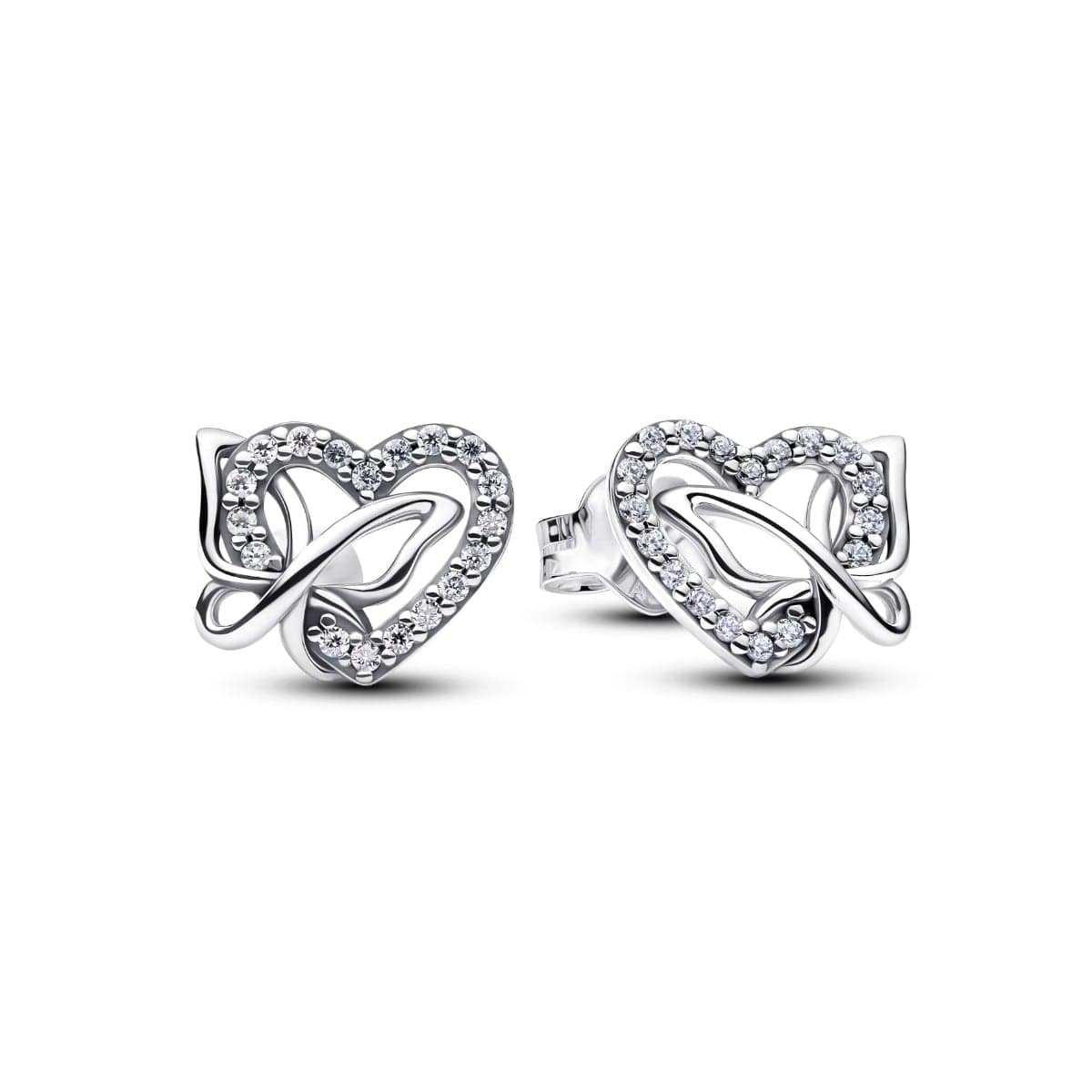 Pandora Entwined Heart & Butterfly Stud korvakorut 294476C01