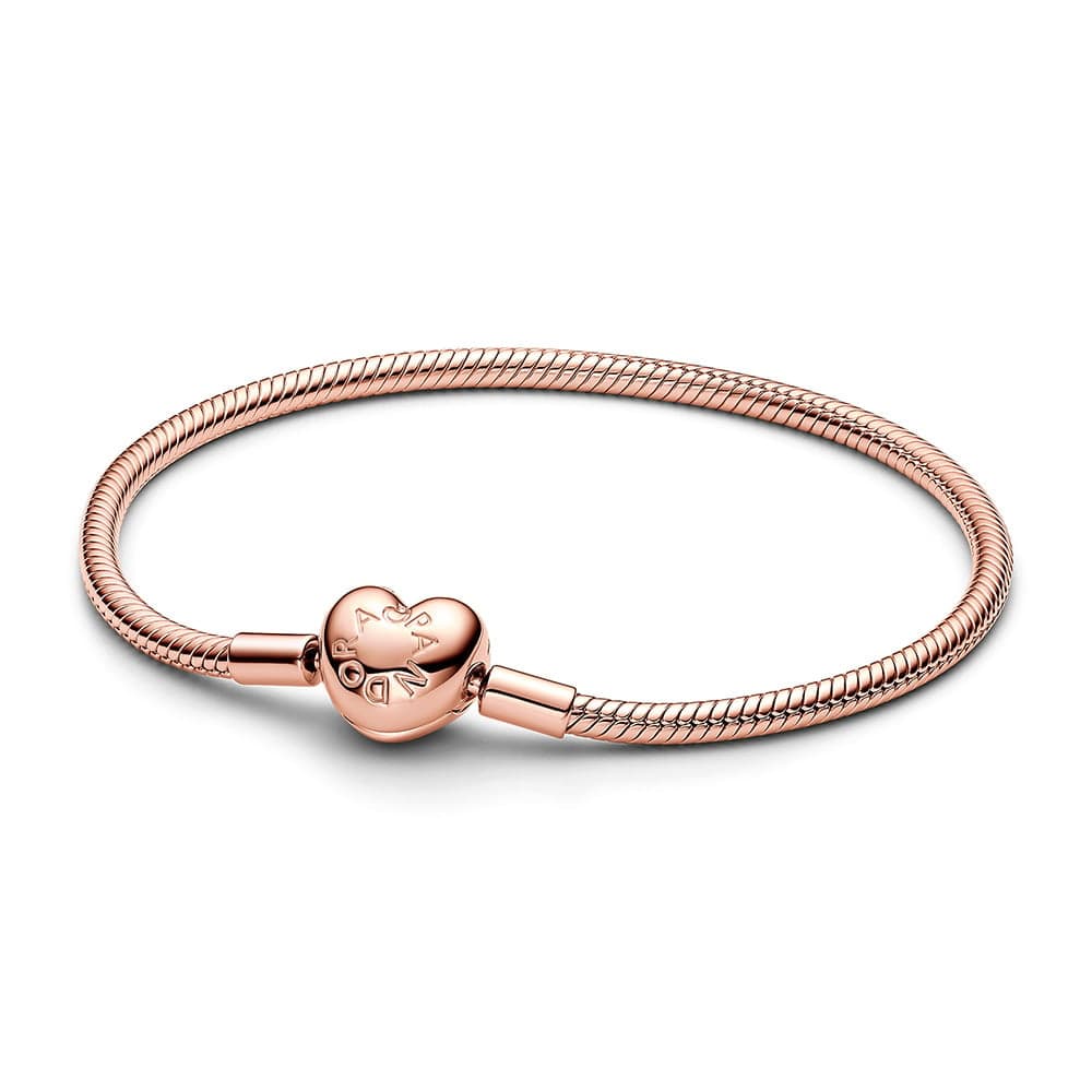 Pandora Moments Heart Clasp Snake Chain rannekoru 18 cm 583050c00