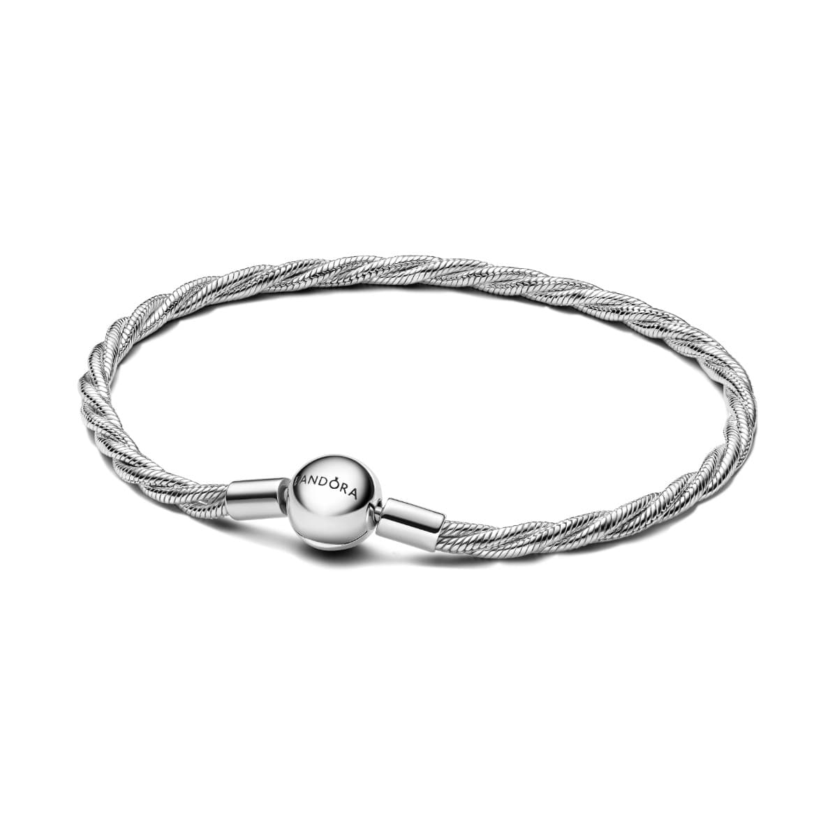 Pandora Round Pandora Clasp Twisted Snake Chain rannekoru 18 cm 593757C00